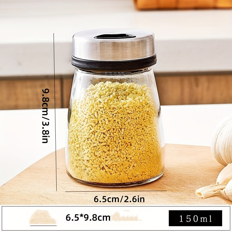 Spice up your kitchen with creative glass seasoning jars for salt, pepper, and MSG shakers!