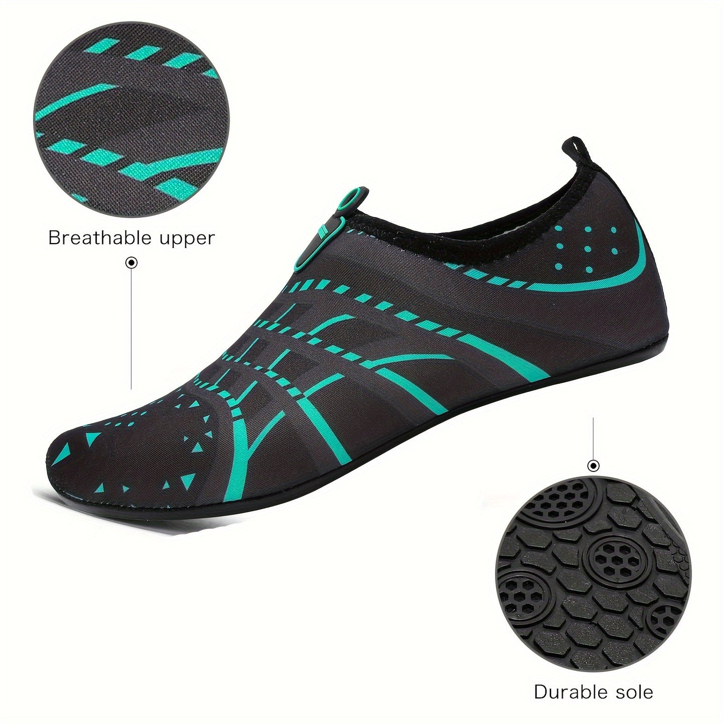 Breathable water shoes for men and women - Ideal for pool, beach, surfing, and more!