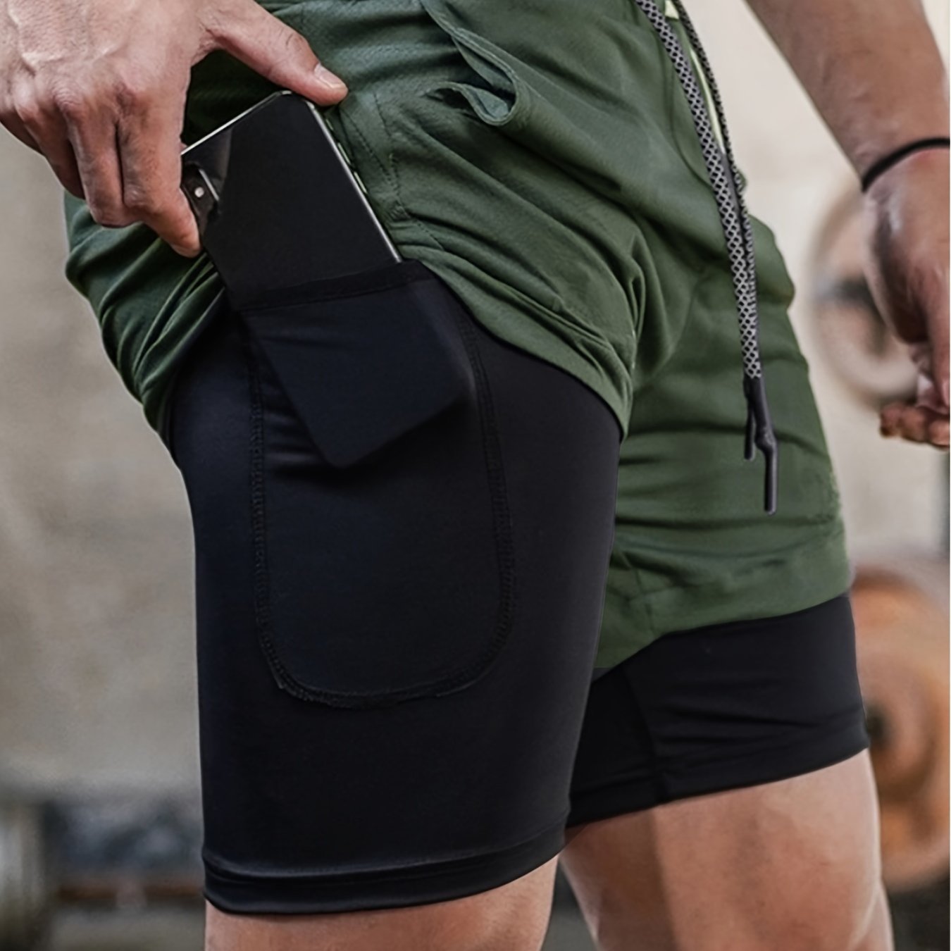 Men's 2-in-1 Shorts for Running and Workout