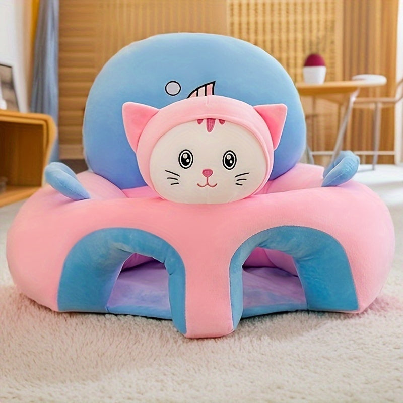 Floor Seat for Babies with Plush Animal Design and Support for Sitting Up, Perfect for Learning to Sit with Comfortable PP Filling