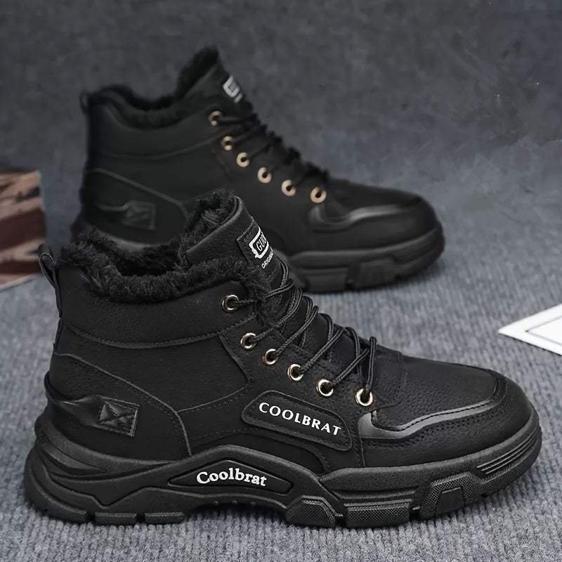 Men's lace-up walking boots - durable, comfortable, and breathable.