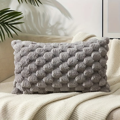 Set of 2 pineapple grid turtle pattern cushion covers in contemporary style, available in two sizes: 17.7x17.7 cm and 50.8x30.48 cm. Made of soft plush fabric, single-sided design. Ideal for adding decorative accents to your home and living room. Note