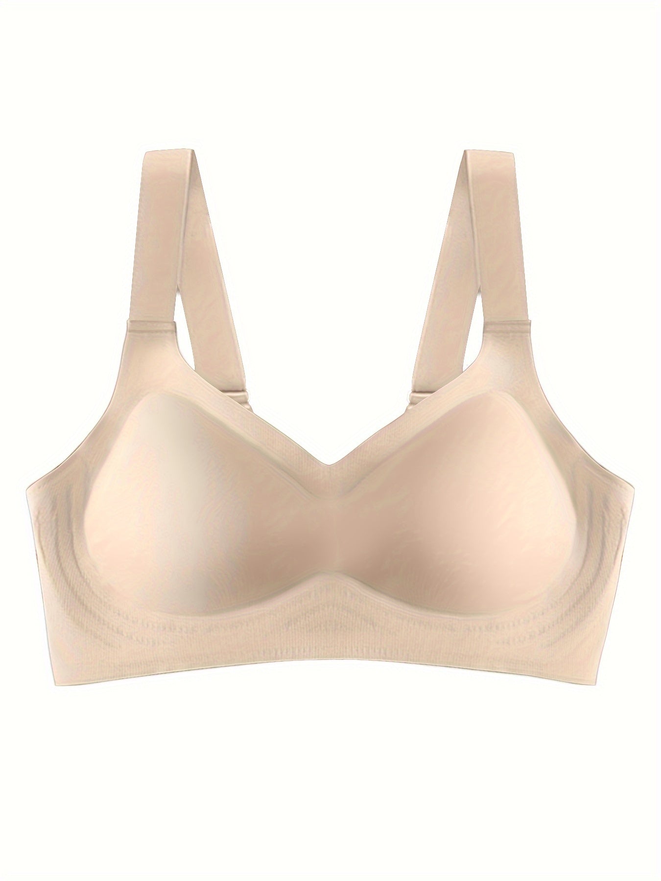 Seamless wireless tank bra, comfortable push-up lingerie for women.