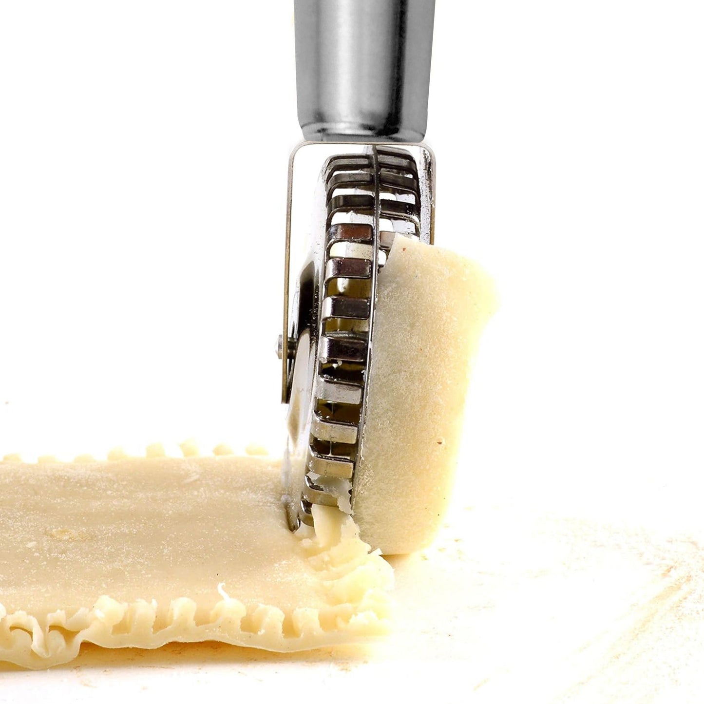 Multi-functional Stainless Steel Pastry Roller Cutter - Great for Making Pies, Ravioli & Cookies | Perfect for Halloween, Christmas, Easter, Thanksgiving | Must-Have Tool for Every Kitchen