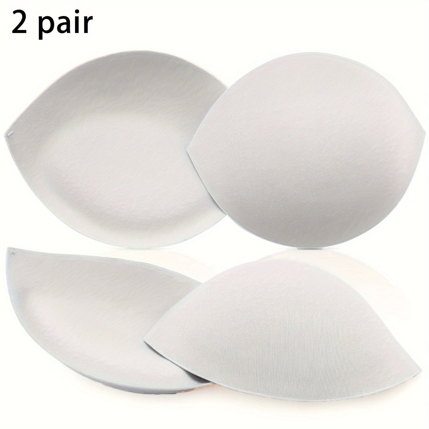 Triangle chest pads for sports bra enhance bust support.