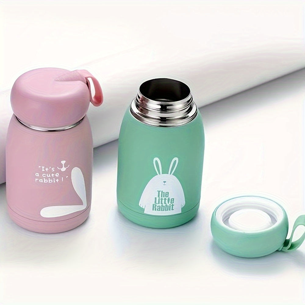 One Piece Bunny Rabbit Vacuum Flask - Keep Your Drinks Hot or Cold with this 320ml/10.82oz Insulated Water Bottle - Cute Kawaii Design Perfect for Travel - Ideal for Summer and Winter Beverages - Great Gift Idea