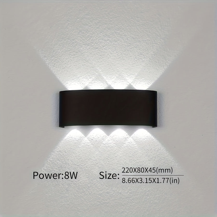 Various wall lights available in different wattages can be used for a voltage range of 85-265V.