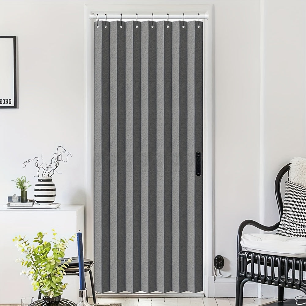 Set of 1 pleated blackout shades with hooks in an accordion-style folding design for windows, ideal for creating partitions in rooms. Suitable for living rooms, bedrooms, entrances, cloakrooms, office doorways, and French windows. Enhance your home decor