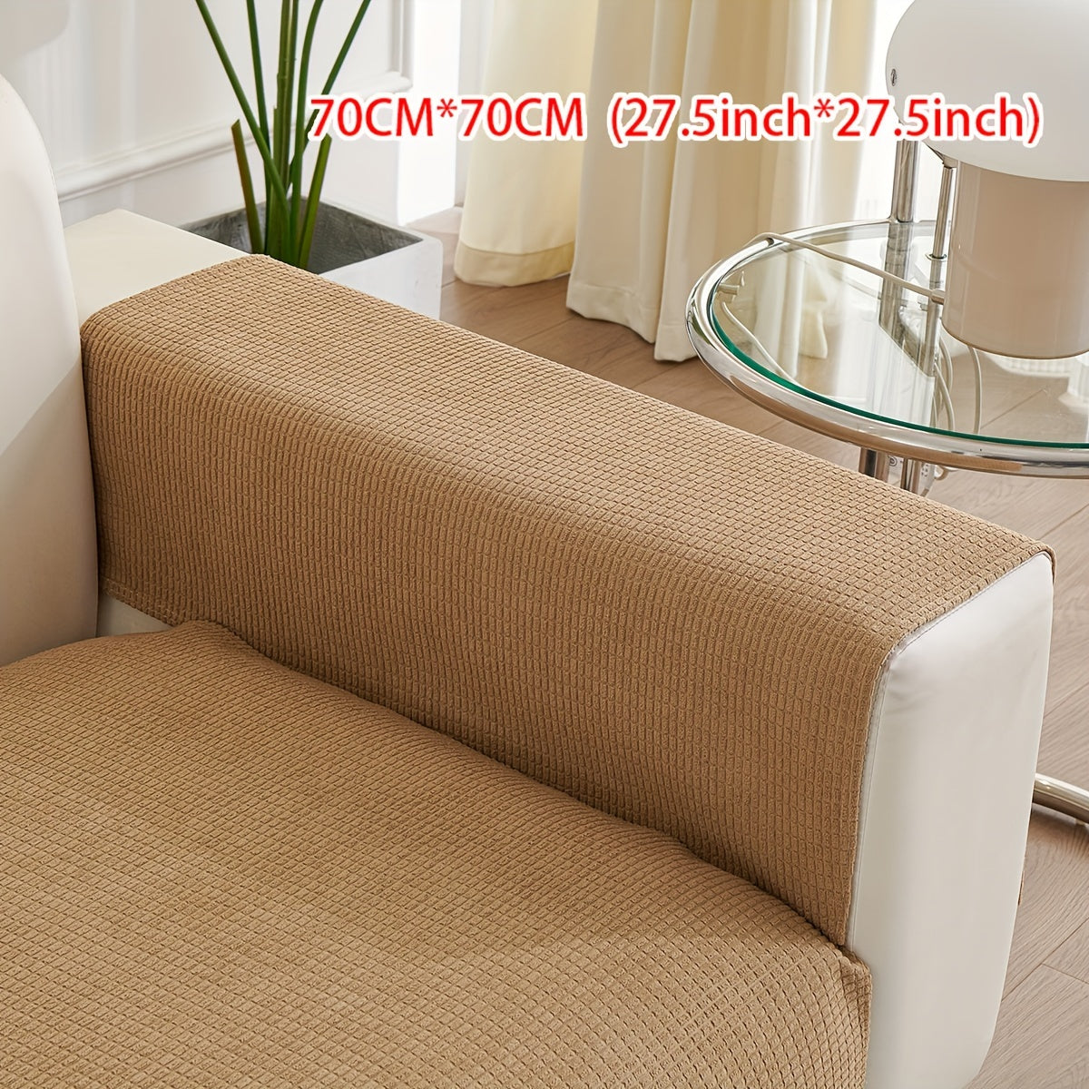 Anti-splash, all-season velvet sofa cushion with anti-cat scratch, pet-friendly, anti-slip, and dustproof features.