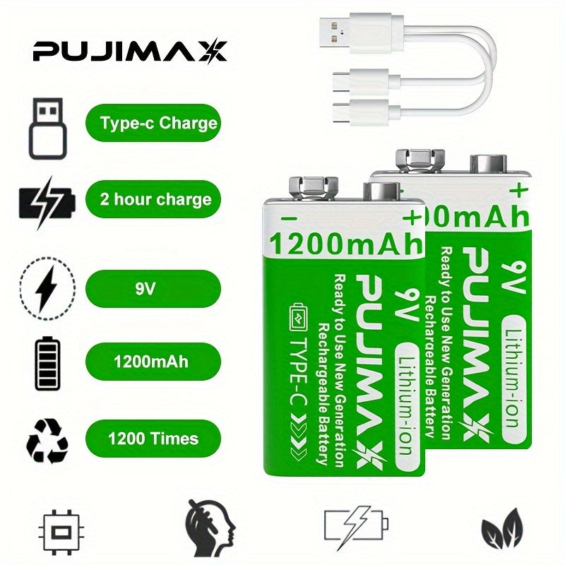 Pujimax Lithium Battery with Type-C Port