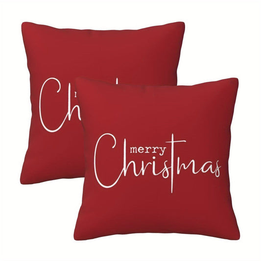 Add a festive touch to your living room and bedroom with these Christmas-themed pillow covers. These decorative covers can be used as Christmas decorations or given as gifts. They measure 45*45cm and do not include pillow cores. Available in a set of 2