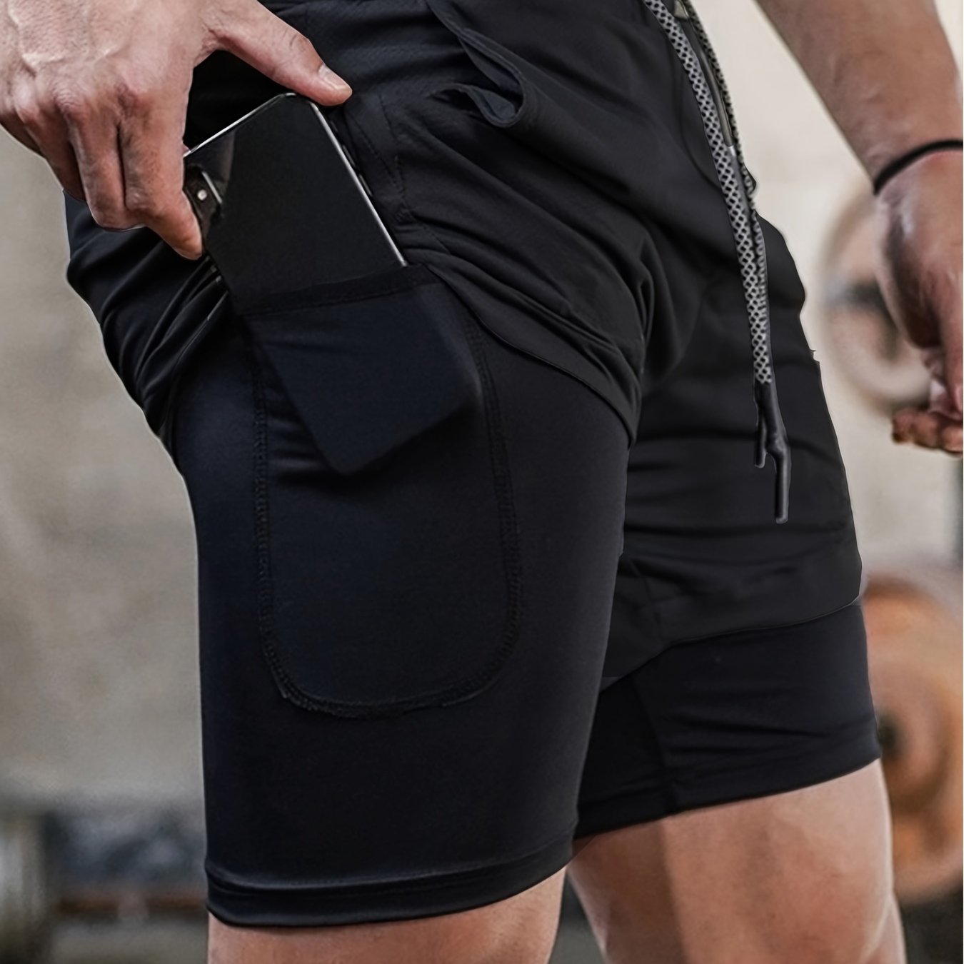 Men's 2-in-1 Shorts for Running and Workout