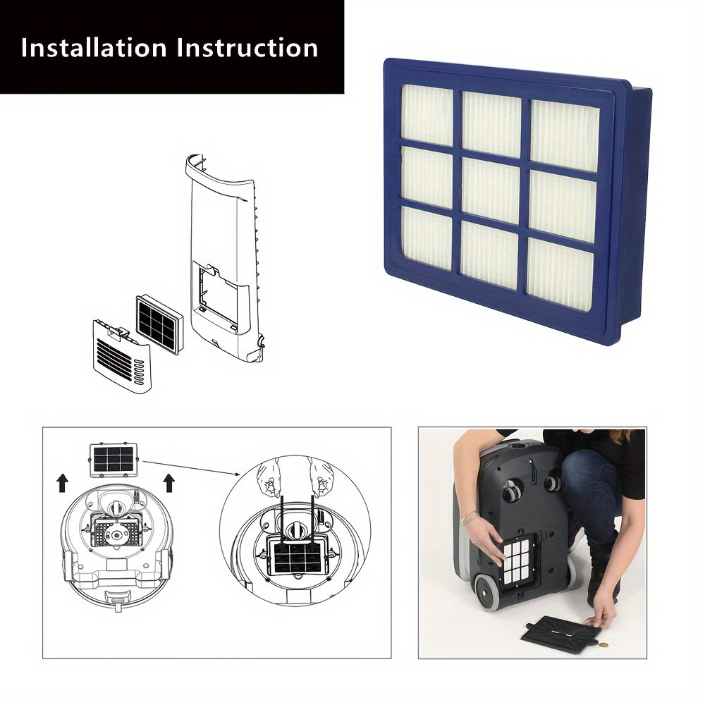 One HEPA Filter suitable for use with Clarke CarpetMaster, Nilfisk Advance VU500 and Spectrum, SSS Prosense and Triumph, Equivalent to OEM#1471250600.