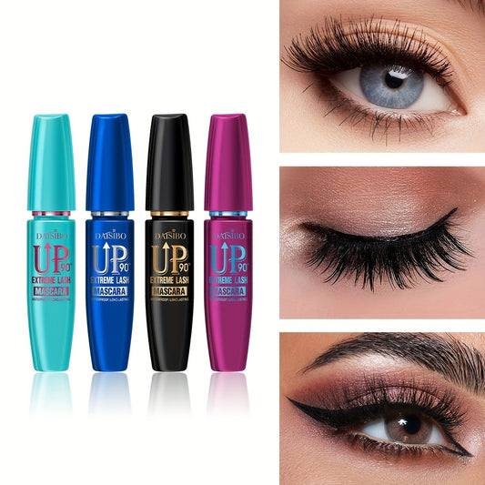 DAISIBO 4D Mascara Set - 4-Pack, Waterproof, Volumizing, Curling, Long-Lasting, Black Shades