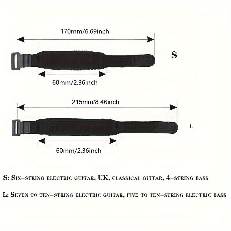 Silence fret noise with Guitar Mute Wraps for all stringed instruments.