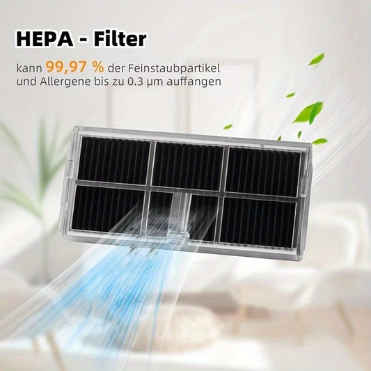 Introducing 4 high-efficiency aseptic HEPA filters designed for Dreame Bot X30 Ultra, X30 Pro, X40 Ultra, and L10s Pro models. These durable filters feature a white design with a black frame, making them ideal accessories for home cleaning and compatible