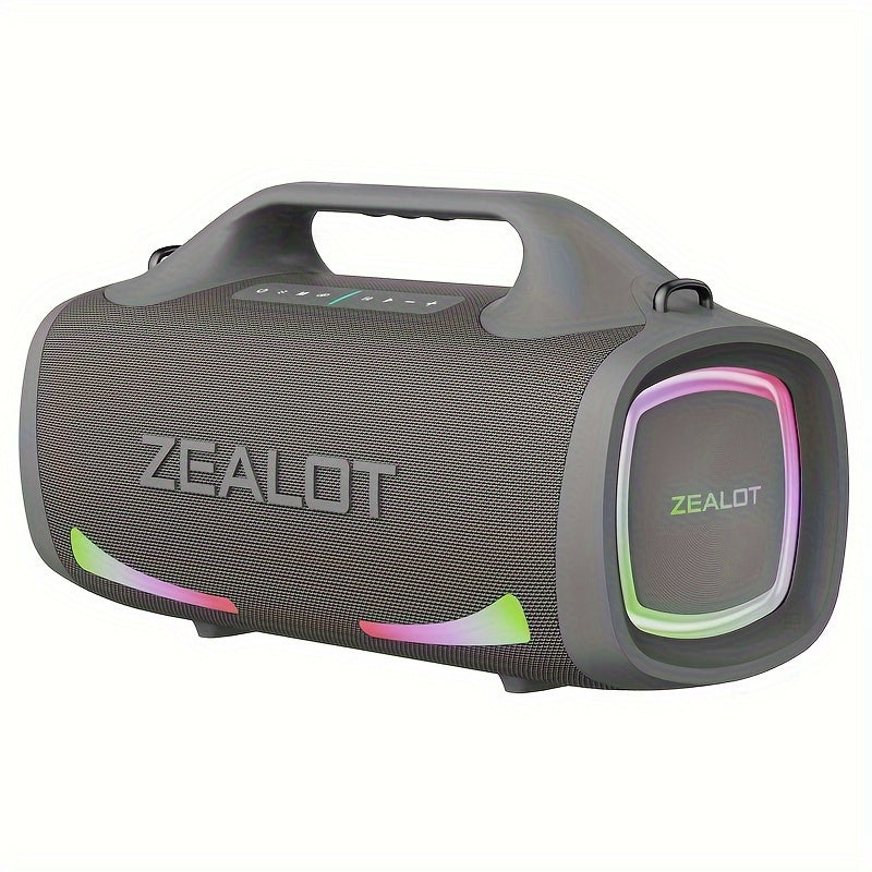 ZEALOT S79 100W Simsiz Portativ Dinamik 4 Dinamik bilan, TF Kartasi/USB/AUX/TWS ni qo'llab-quvvatlaydi, mobil qurilmalar va televizorlar bilan ulanishi mumkin, ochiq havoda partiyalar va uy kinoteatrlar uchun ideal.