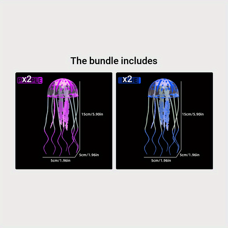 Artificial silicone jellyfish ornament for aquarium tank simulation.