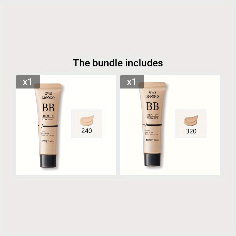 GWSMOONQ BB Beauty Concealer is a medium-coverage cream concealer that offers natural makeup effects, oil control, and long-lasting brightening effects. Suitable for all skin tones and