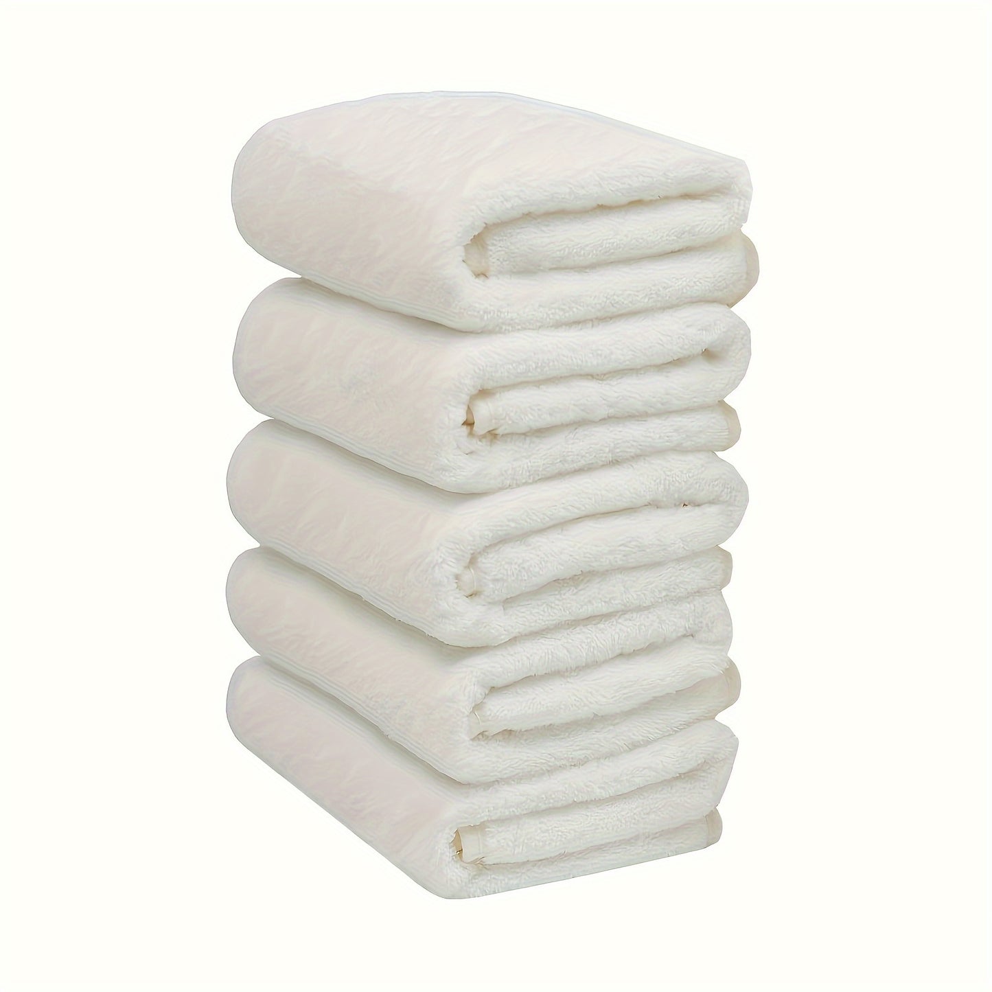 Soft and absorbent hand towel set (5/10pcs) for bathroom, gym, hotel, and spa. Made of durable polyester with contemporary design.