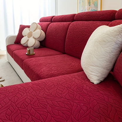 Jacquard stretch stain-resistant sofa slipcover, universal fit for all seasons, nonslip couch cover for home decor.