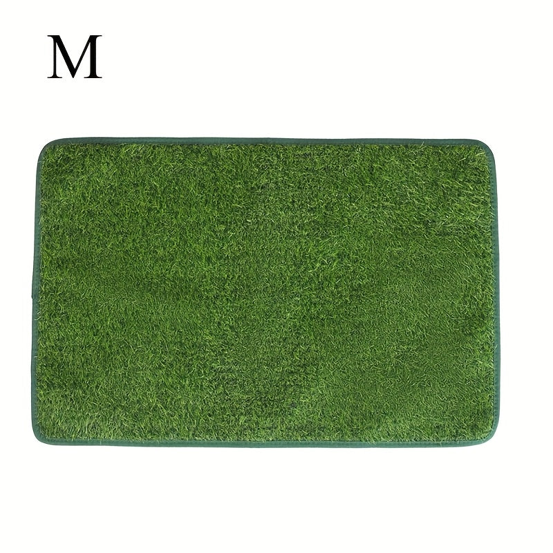 Reusable dog grass mat for pet training, odor-control artificial lawn with non-slip backing for indoor or outdoor use.