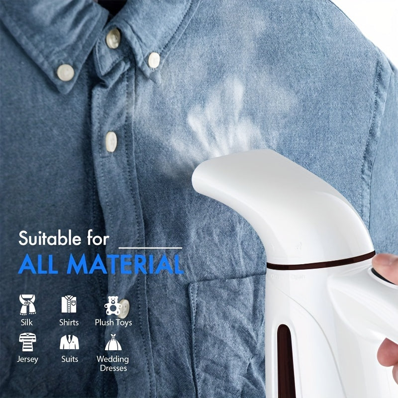 This handy Portable Handheld Garment Steamer quickly heats up to remove wrinkles from clothes, making it perfect for both travel and home use. With its EU plug and powerful fabric ironing capabilities, it is an ideal choice for keeping your wardrobe