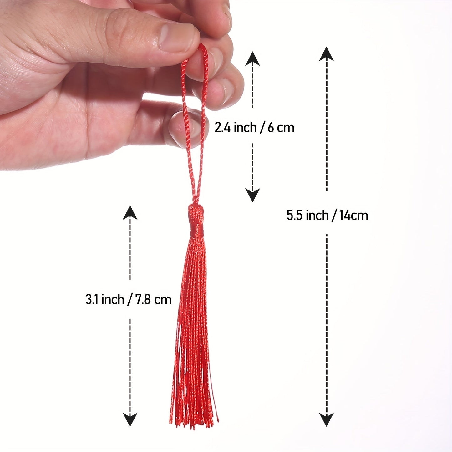 Bookmark tassels for crafts, keychain, and graduation - 100 to 144 pieces available. Perfect for DIY projects, jewelry making, and marking your favorite books. Ideal for adding a touch of elegance to your creations.