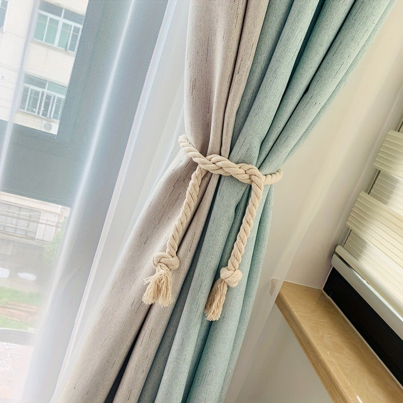 1 set of 2 Curtain Tiebacks Rope, Suitable for Outdoor and Indoor Use in the Bedroom, Living Room, Kitchen, and Home Decor