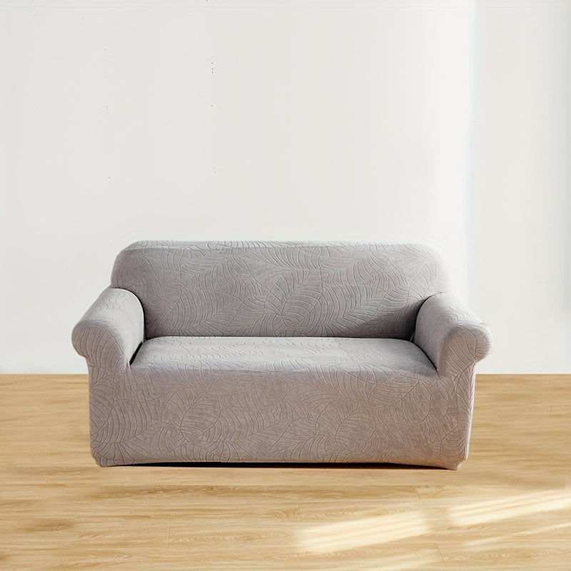 Stretch Sofa Cover with Embossed Design, Fits All Furniture in Nordic Minimalist Style.