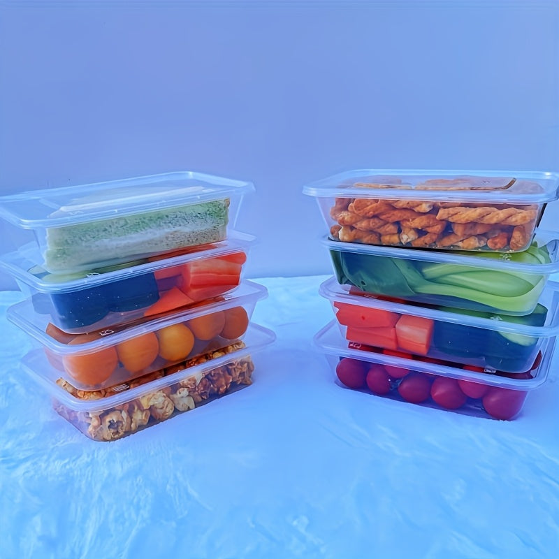 38 Clear Square Meal Prep Containers with Lids - 22oz BPA-Free PP Material, Safe for Microwave & Freezer, Great for Snacks, Salads, Pastries, and More, Perfect for Holidays such as Halloween, Christmas, and Valentine's Day, Ideal Snack Organizer for