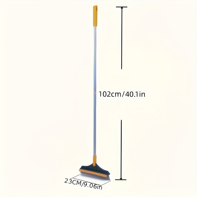 Основной инструмент для уборки в доме: длинная многофункциональная щетка для пола и стен с скребком - дизайн без мертвых углов для плитки и полов в ванной