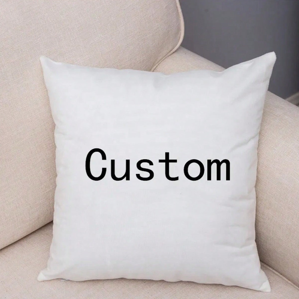 Personalized Photo Pillowcase - Single Custom Peach Skin Cushion Cover with Personalized Print - Perfect for Family, Pets, Special Events, Home & Party Decor - Made of Polyester, Woven Fabric