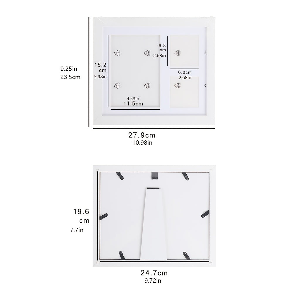 Wooden Single Photo Holder - Frame for Cherished Hand & Footprints, Perfect for Preserving First Memories