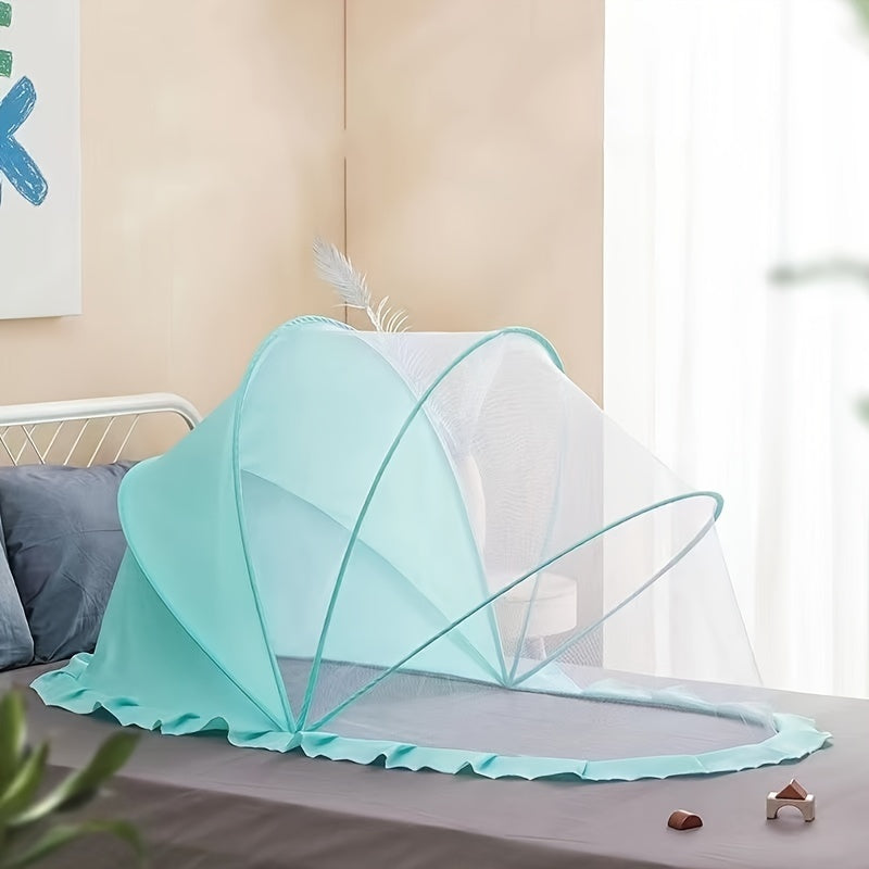 Youngsters Portable and Foldable Mosquito Net - Complete Coverage, No-Bottom Design, Made of Polyester - Ideal for Youngsters