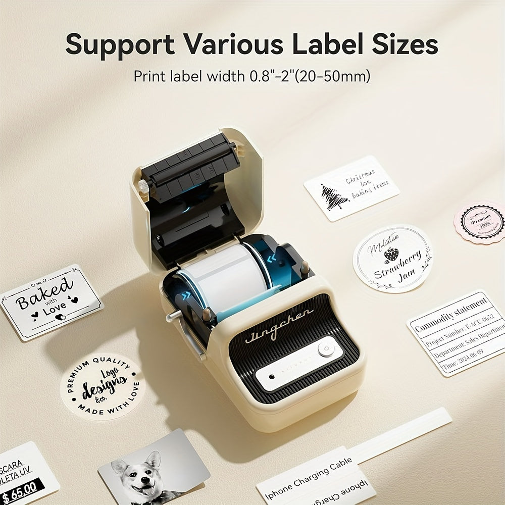 NIIMBOT B21 Label Maker: 5.08 cm Portable Thermal Label Printer with Tape, Compatible with Android, iOS & PC for Home Storage, Office, and Small Business.