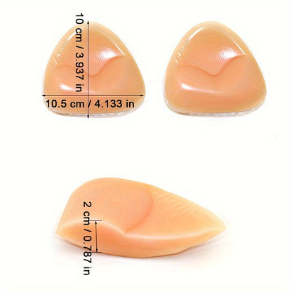 Silicone bra inserts for enhancing bikini, underwear, and lingerie.