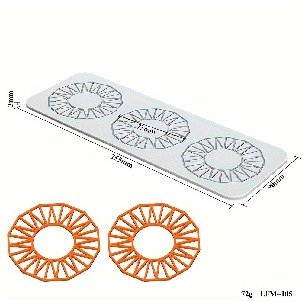 Silicone Mold for DIY Craft Baking: Flower Leaf Patterns Cake Lace Mat - Ideal for Decoration and Printing Molds