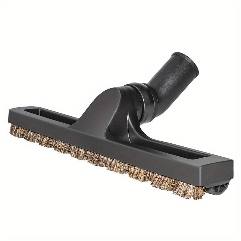 32mm Universal Vacuum Cleaner Brush with 360-degree swivel head, perfect for Bissell, Eureka, Royal, Dirt Devil, Electrolux, Panasonic, Kenmore, Shop Vac, Oreck. Ideal replacement for hardwood floor brush made with horsehair, 12" wide.