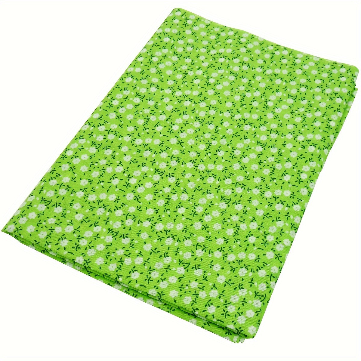 7pcs 100% Cotton Fabric Squares - 50cm precut quilting fabric with floral pattern for DIY crafts, hand wash only.