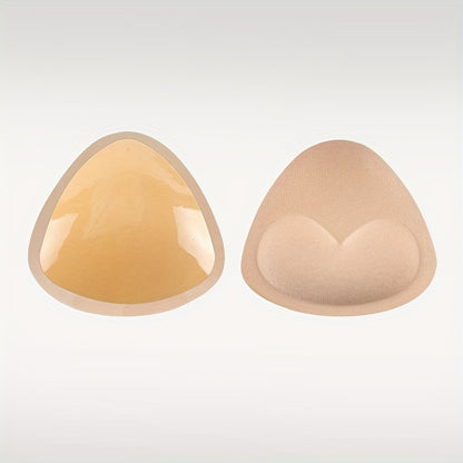 Silicone swimsuit breast pads for a natural look and feel.