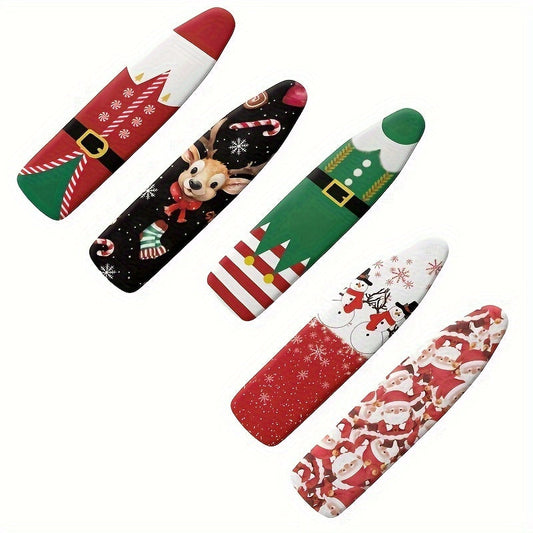 Get into the holiday spirit with our Christmas-themed ironing board covers! These padded covers feature an elastic edge for a secure fit, are heat reflective and stain resistant. Fits standard ironing boards measuring 132.08-139.7 cm.