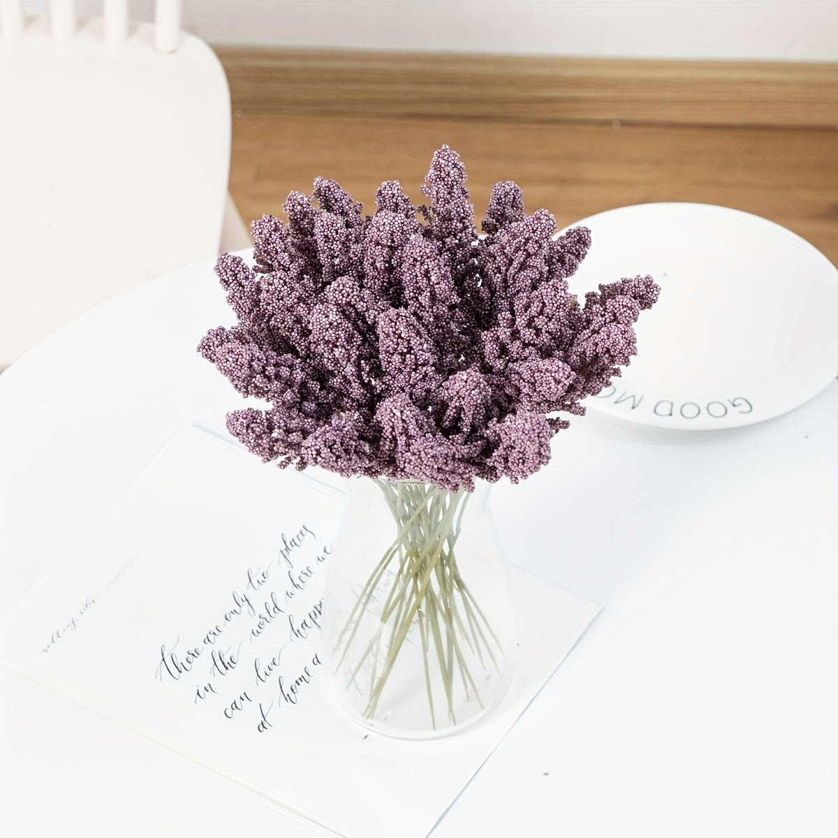 Artificial lavender bouquet for home decor, weddings, and gardens