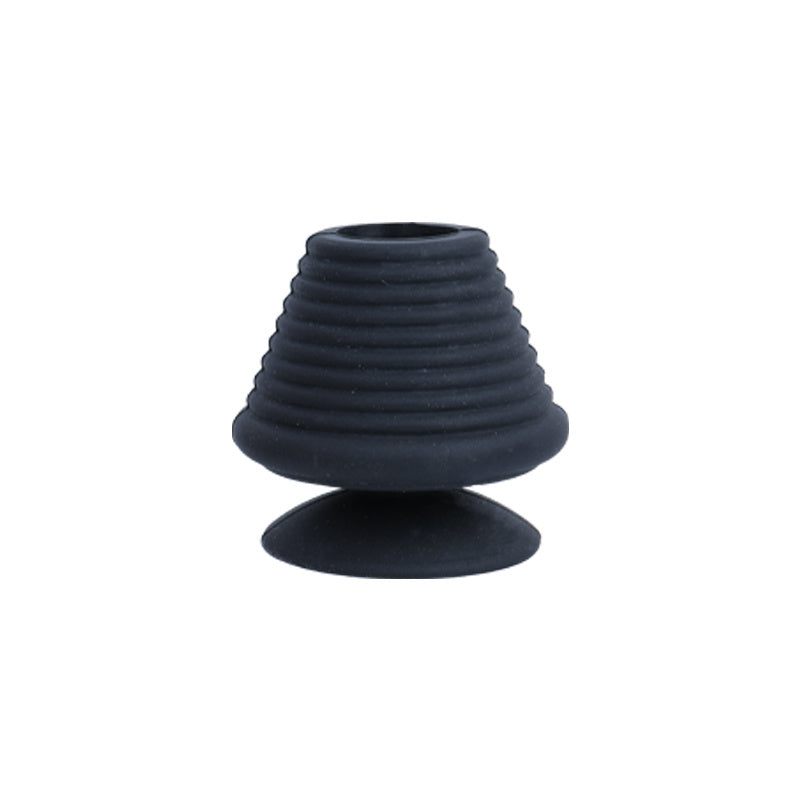 Universal silicone rubber plug with suction cup for kitchen, bathroom, and household drains.