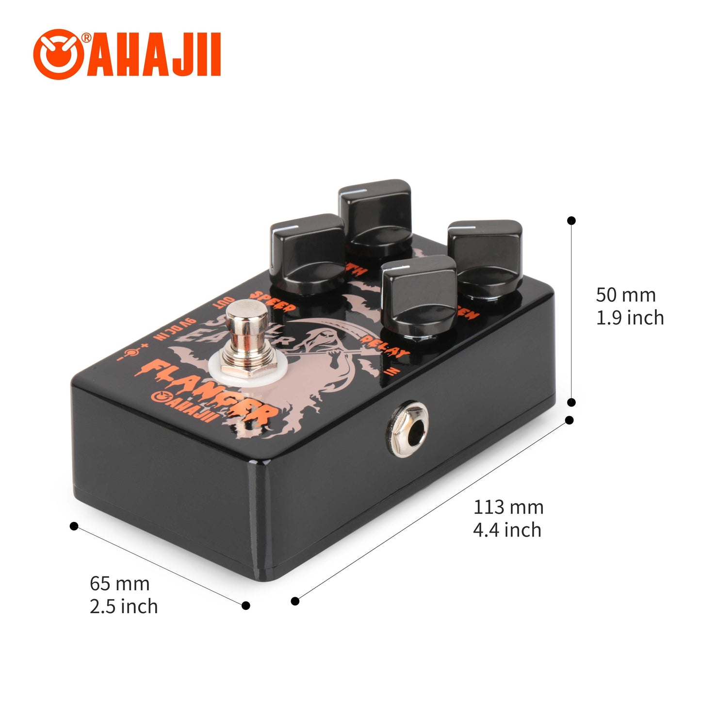 AHAJII AH66 Flanger Guitar Effects Pedal with True Bypass Design