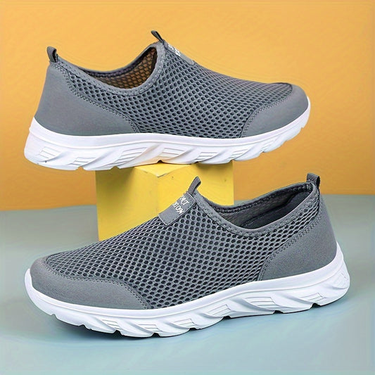 Men's breathable slip on shoes for outdoor activities in spring and summer.