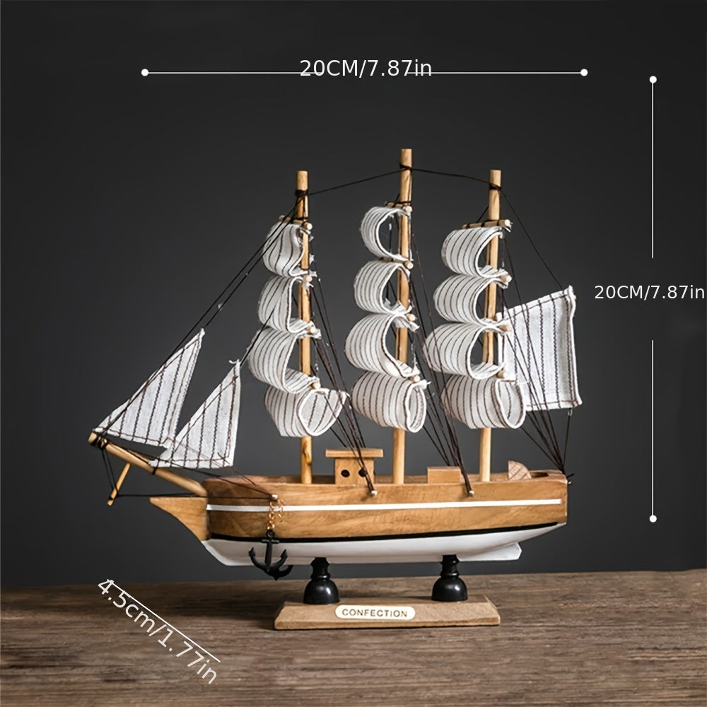 Nautical sailing ship decor for various spaces.