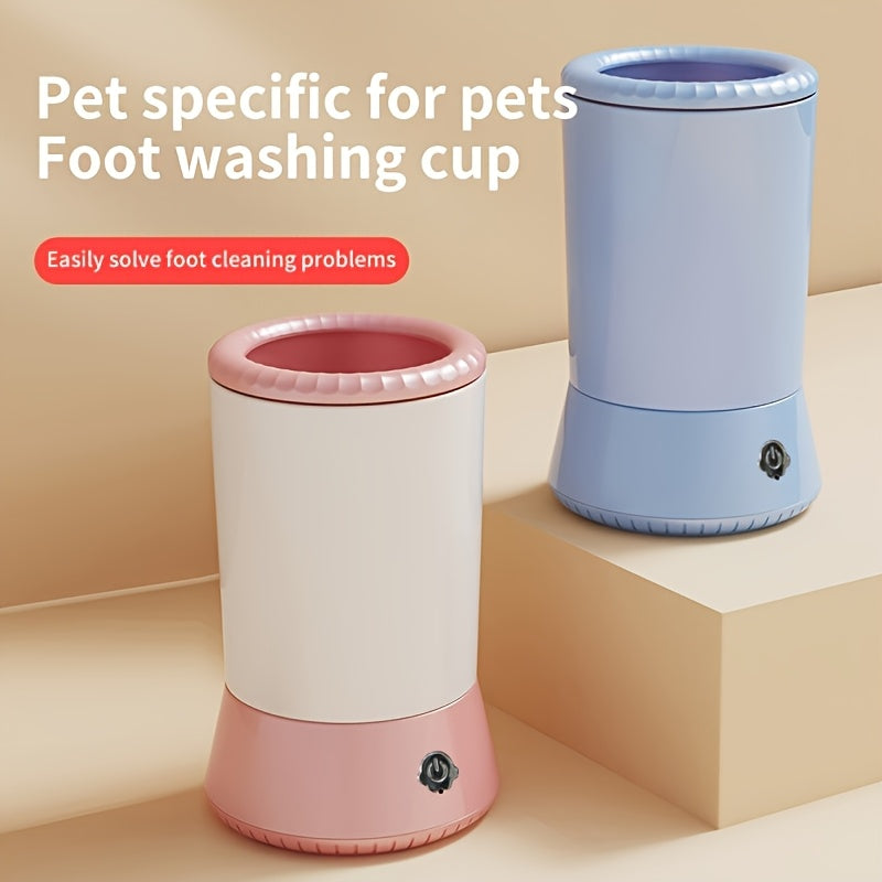 Portable, gentle, and nourishing rechargeable dog paw cleaner for outdoor use, providing an easy-to-use and hygienic solution for healthy paws on-the-go.