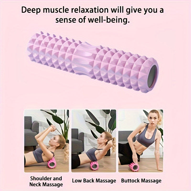 1pc Durable Mini Foam Roller for Back Exercise and Mobility Enhancement - Suitable for Yoga, Pilates, and Gym - No power required, battery-free, home use, made with thermoplastic elastomer