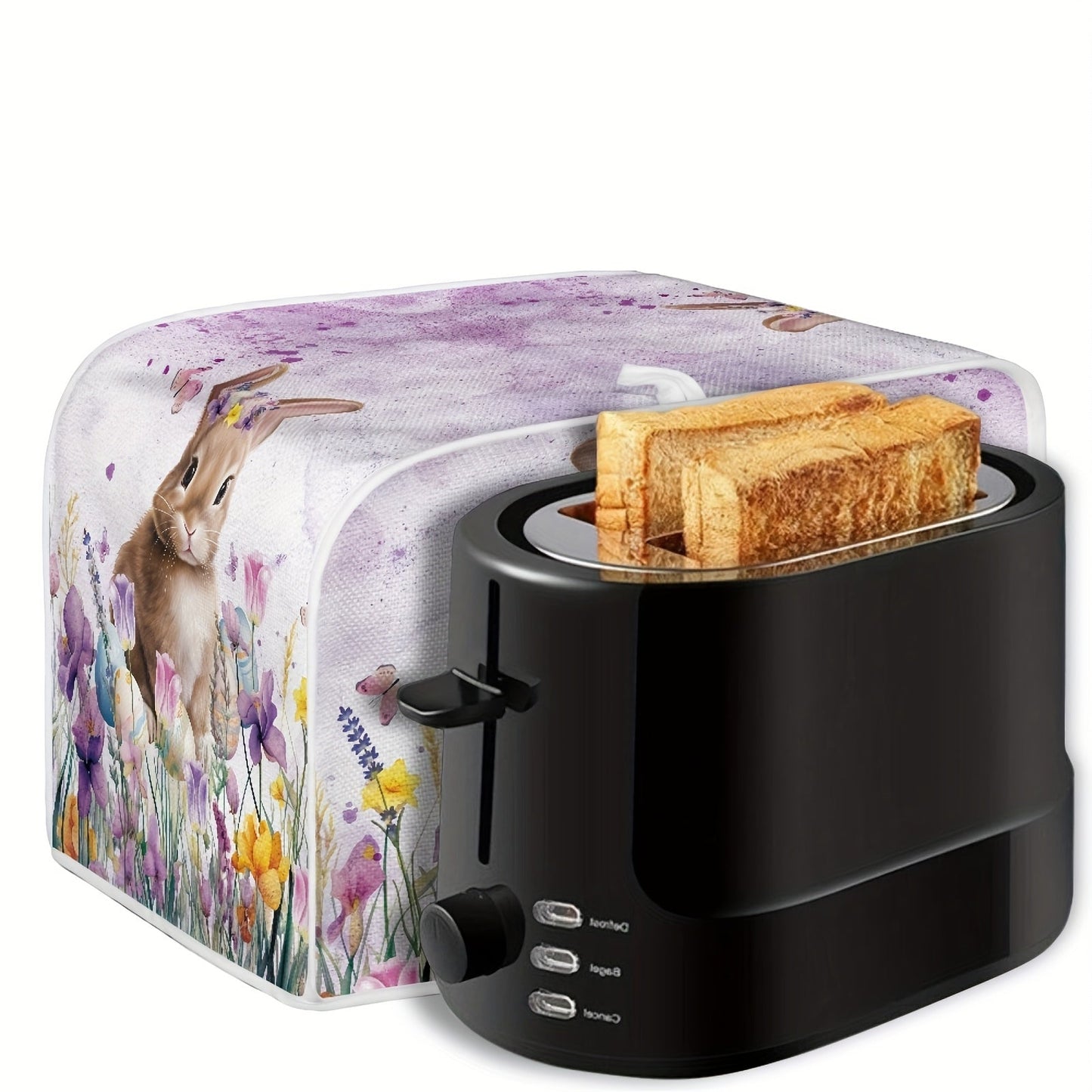 Polyester Toaster Cover for 2-Slice Toaster - Festive Holiday Print, Protects Against Dust and Fingerprints, Easy to Clean - Fits Most Toasters - Long Lasting and Eco-Friendly Kitchen Decor - Perfect for Valentine's Day, St. Patrick's Day, Easter